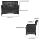 Ver imagem 2 de 1 Sofá Área Externa Igapó Alumínio Pintura Marrom Corda Náutica Estofado Impermeável 9