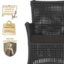 Ver imagem 4 de 1 Sofá Área Externa Igapó Alumínio Pintura Marrom Corda Náutica Estofado Impermeável 9