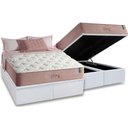 Ver imagem 1 de Cama Box Baú King: Colchão Molas Anjos MasterPocket Ensacadas Richesse + Base CRC Courano White(193x