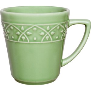 Kit 8 Canecas Verde Mendi Sálvia Oxford® Cerâmica 360ml