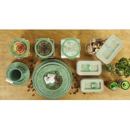 Kit 8 Canecas Verde Mendi Sálvia Oxford® Cerâmica 360ml - 2