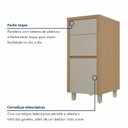 Ver imagem 7 de Balcão 3 Gavetas Condessa 40cm 100% MDF Cinza/Carvalho Greige