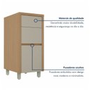 Ver imagem 5 de Balcão 3 Gavetas Condessa 40cm 100% MDF Cinza/Carvalho Greige