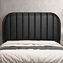 Ver imagem 2 de Cabeceira Cama Box Casal Estofada Orgânica 140cm Alice W01 Couríssimo Preto - Lyam Decor