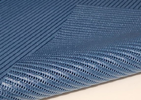 Tapete Passadeira Emborrachada Pvc Antiderrapante 0,65x4,00m Duna Azul - 6