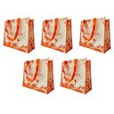 Ver imagem 1 de Bolsa Ecobag Kit 5 Uni Sacola de Ombro Ecologica Compras Mercado Reutilizavel Dobravel