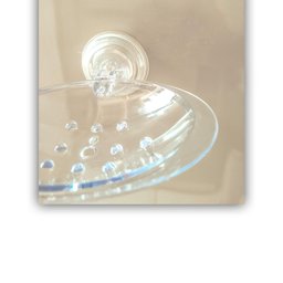 Saboneteira Banheiro Parede Transparente com Ventosa Astra - 2