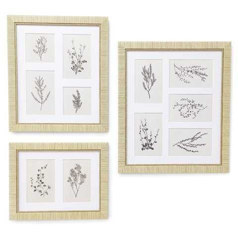 Kit Porta-Retratos Nature Style com Moldura Texturizada 3PÇS
