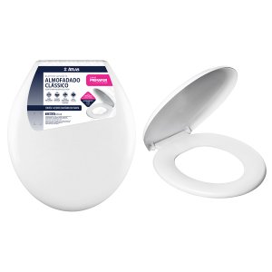 Assento Sanitario Almofadado Universal Branco Atlas Unico