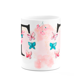 Caneca Butterfly - Inicial do Nome Letra T - 325ml - 3