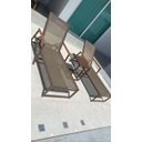 Ver imagem 2 de Kit com Duas Espreguiçadeiras de Piscina + Mesa Lateral Material para Área Externa