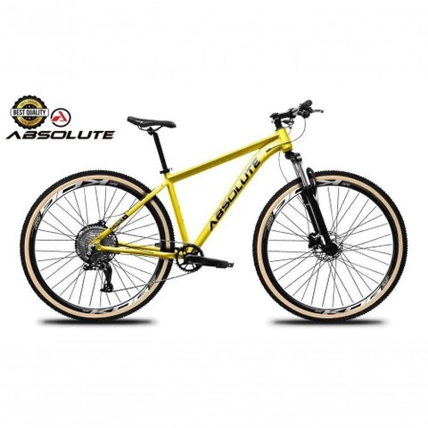 Bike Aro 29 Nero 5 Peças Inteira Absolute 12v Hollowtech Garfo Trava Remota Pneu Faixa Freio Hidrá
