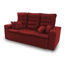 Ver imagem 7 de Sofá Retrátil e Reclinável 180cm Suede com Molas Espirais Europa King House