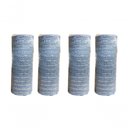 Ver imagem 1 de Kit Tela Decoração Natal Fita 15cmx5m Prata 4 Peças - Magizi