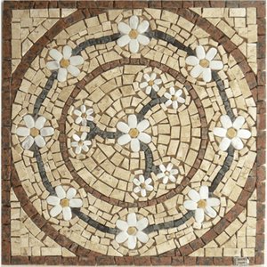 Mandala Mosaico Floral Rosone Venezia Quadrado Tamanho 60cm