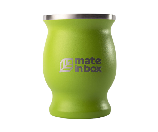 Cuia Térmica Clássica Aço Inox 250ml Tereré Chimarrão Mate In Box 4281 Branca - 3