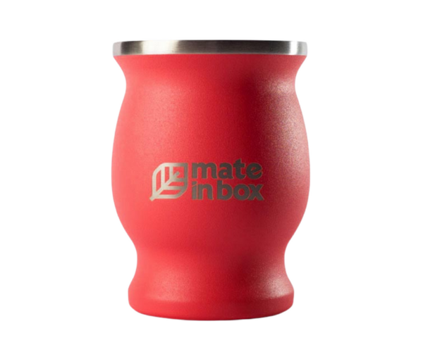 Cuia Térmica Clássica Aço Inox 250ml Tereré Chimarrão Mate In Box 4281 Branca - 7