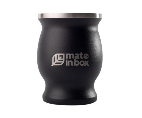 Cuia Térmica Clássica Aço Inox 250ml Tereré Chimarrão Mate In Box 4281 Branca - 4