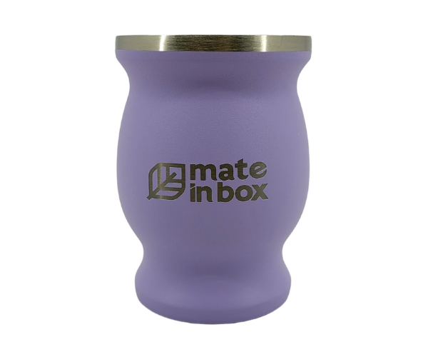 Cuia Térmica Clássica Aço Inox 250ml Tereré Chimarrão Mate In Box 4281 Branca - 5