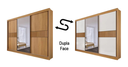 Ver imagem 2 de Guarda Roupa Casal com Espelho 3 Portas 6 Gavetas 100% Mdf Los Angeles Ripado D Doro Móveis - Cinamo