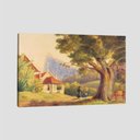 Ver imagem 1 de Quadro Debret Atrás Do Corcovado Tela No Chassi 45X30Cm