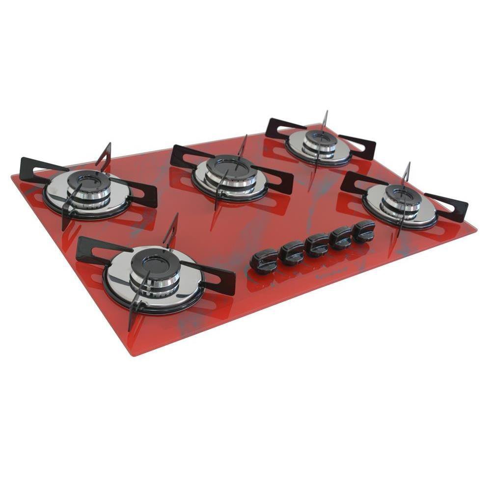 Cooktop Chapa 5bocas Ultra Chama 127/220v Mar Vermelho - 2