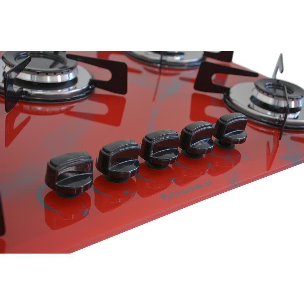 Cooktop Chapa 5bocas Ultra Chama 127/220v Mar Vermelho - 3