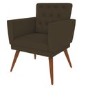 Ver imagem 4 de Kit 3 Poltronas Nina com Capitone - Marrom