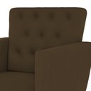 Ver imagem 3 de Kit 3 Poltronas Nina com Capitone - Marrom
