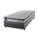 Ver imagem 3 de Conjunto Cama Box Solteiro c/ Molas Ensacadas Alpine Cinza 88x188x65