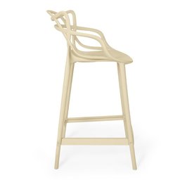 Kit 10 Banquetas Média Allegra 66cm Design Cozinha/bancada - Nude - 3