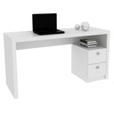 Ver imagem 5 de Mesa com 2 Gavetas para Escritório Home Office ME4130 MDP Branco - Gran Belo