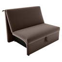 Ver imagem 4 de Sofá-Cama Lyon Compacto Veludo Vinho 113cm Abertura Frontal para Sala E28QUARTO e Visitas