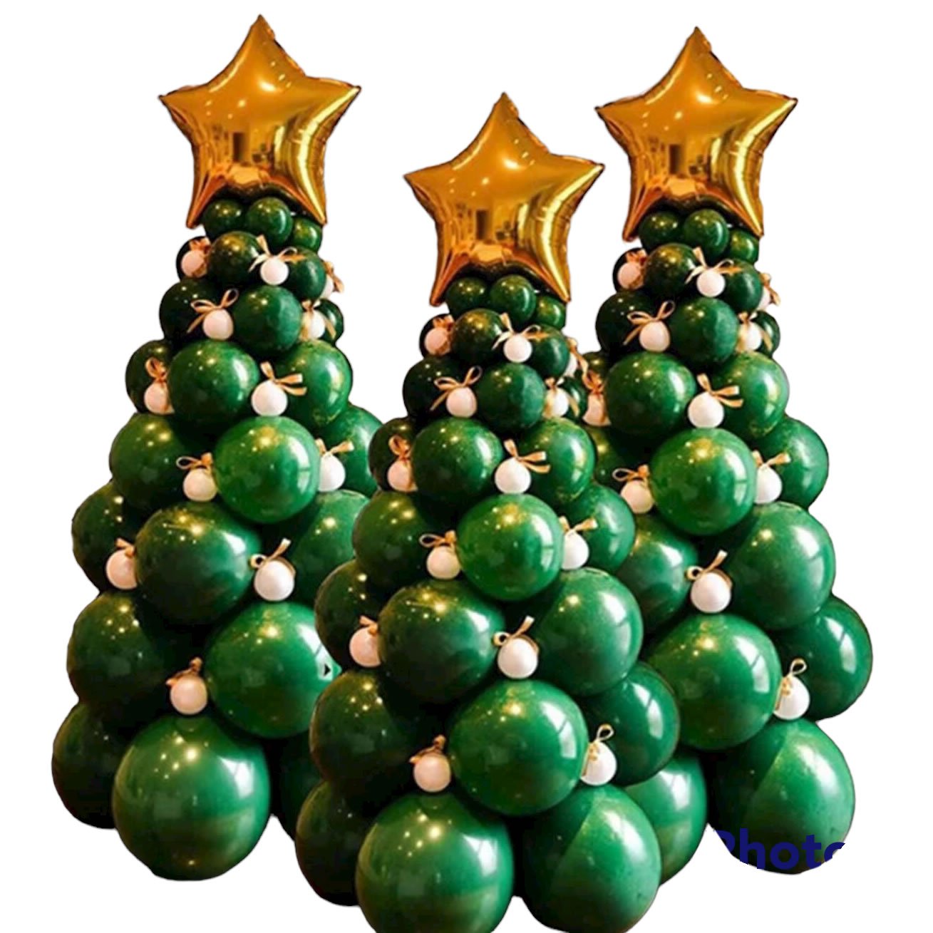 Decoração de Natal balão árvore de natal com 78 peças - un - 2