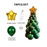 Decoração de Natal balão árvore de natal com 78 peças - un - 1