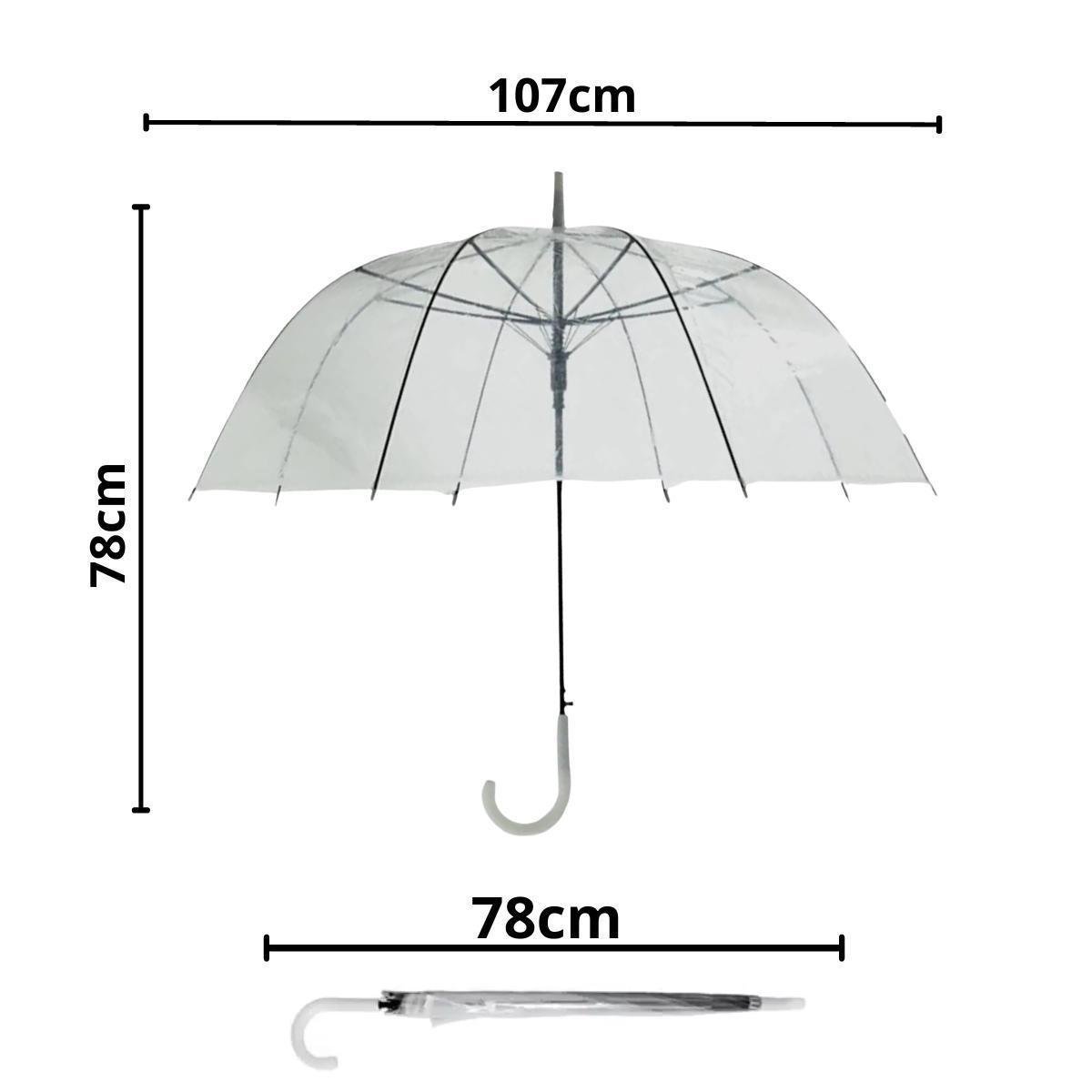 Guarda Chuva Transparente Bolha Cúpula Grande - 4