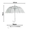 Guarda Chuva Transparente Bolha Cúpula Grande - 4