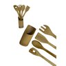 Kit 2 Conjuntos de Utensílios Cozinha Bambu Colher de Pau Jolitex Kit Cozinha em Bambú - 7