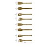 Kit 2 Conjuntos de Utensílios Cozinha Bambu Colher de Pau Jolitex Kit Cozinha em Bambú - 5
