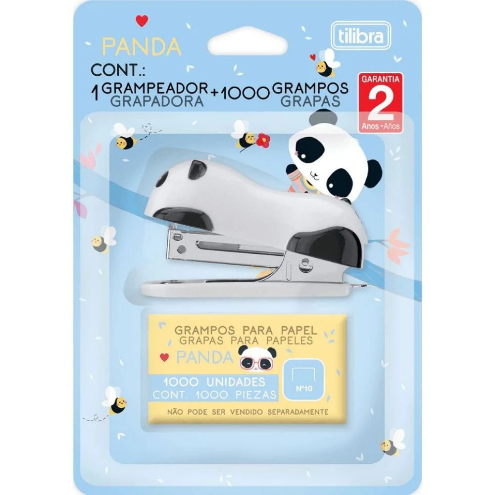 Grampeador Panda C/ Grampo 345431 - Tilibra - 4