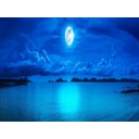 Ver imagem 2 de Papel de Parede Lua Noite Praia Luz do Luar Lua42