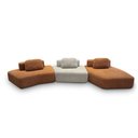 Ver imagem 1 de Sofá Ilha 2 Módulos Dakota Encosto Bouclê Terracota/greige