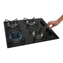 Ver imagem 4 de Cooktop a Gás Fischer 4 Bocas Fit Line Trempe Esmaltada Aramado Bivolt 36350
