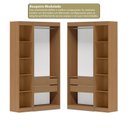 Ver imagem 4 de Guarda-Roupa Modulado sem Portas 2 Gavetas 4 Prateleiras Estante Versatille Yescasa