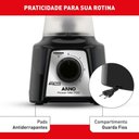 Ver imagem 4 de Liquidificador Arno Power Mix LQ10 700W 2L 4 Lâminas Zelkrom 3 Velocidades Preto 110V