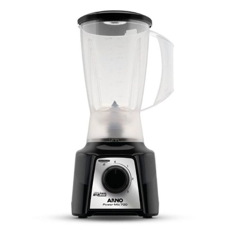 Liquidificador Arno Power Mix LQ10 700W 2L 4 Lâminas Zelkrom 3 Velocidades Preto 110V