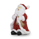 Ver imagem 3 de Figura Natalina Papai Noel Musico de Resina 18cm Bravadecor