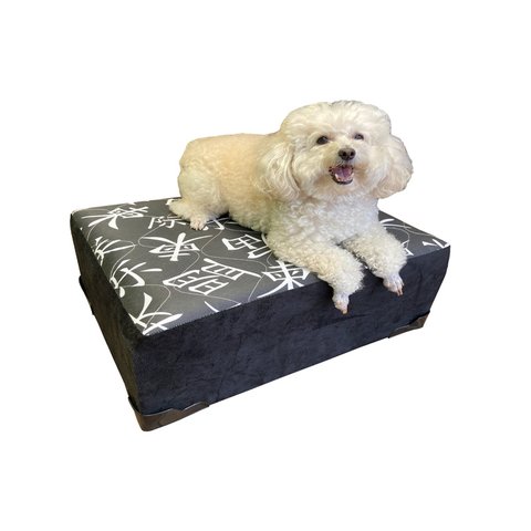 Cama Box Para Pet Suede Preto 16x80x90