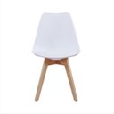 Ver imagem 4 de Kit 4 Cadeiras Leda Joly Rivatti Polipropileno Branco Base Madeira