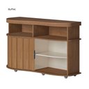 Ver imagem 3 de Buffet com Espelho Magnum 1 Porta MDF-MDP 120cm Cinamomo-Off White Dkadidecor